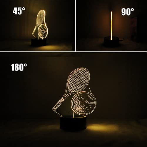 Veilleuse LED 3D USB 7 couleurs pour déco de chambre d'ado