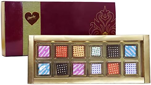 DEESHA Foods Mango Chocolates Gift Pack of 12 Chocolates