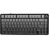ATTACK SHARK X85 Teclado mecânico para jogos sem fio 75% Gasket com botão,BT5.0/2.4G/USB-C,acolchoamento de cinco camadas,RGB,5000mAh,troca a quente,teclas com impressão lateral (Gradiente Preto)