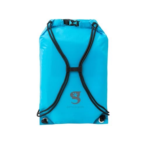 Image of geckobrands Embark 10L Drawstring Backpack - Waterproof, Lightweight Dry Bag for Beach, Hiking, and Light Water Activities