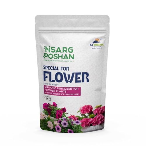 Image of Organic Flower Fertilizer - 1 kg | Boosts Flowering & Improves Soil Health | Eco-Friendly & Nutrient-Rich | Sustainable Solution