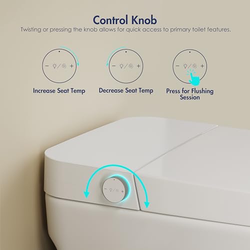 Image of Eridanus One Piece Smart Toilet, No Bidet, Foot Sensor Flush, Heated Seat