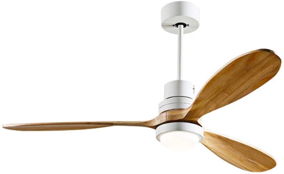 Ventilador de techo con control remoto para eliminar el calor en dormitorios modernos con luz