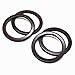 Model Worker 4PCS MDF Round Shaped Handles Replacement for Handmade Bag Handbags Purse Handles (Dark Brown)