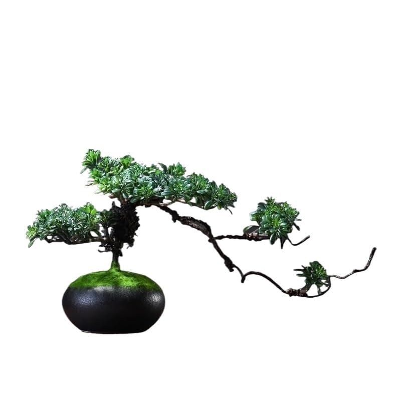 Plante artificielle sans entretien pour coin sombre : bonsaï pin de porche