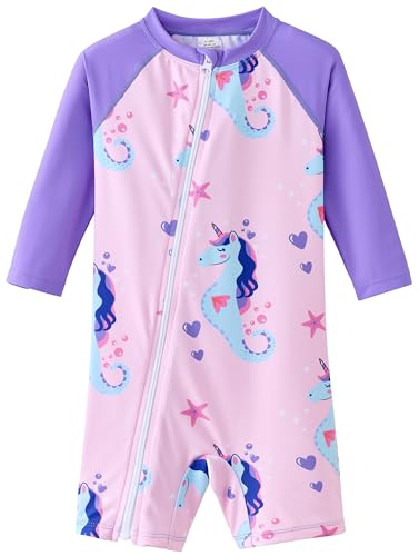 Image of UMELOK Baby Girl Swimsuit Infant Rash Guard Swimwear Bathing Suit