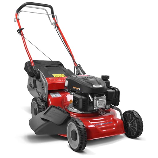 WEIBANG Cortacésped a Gasolina WB 455SCR, Motor Loncin 139 CC, Corte 45 cm, Tracción, Función 3 en 1, Chasis de Acero
