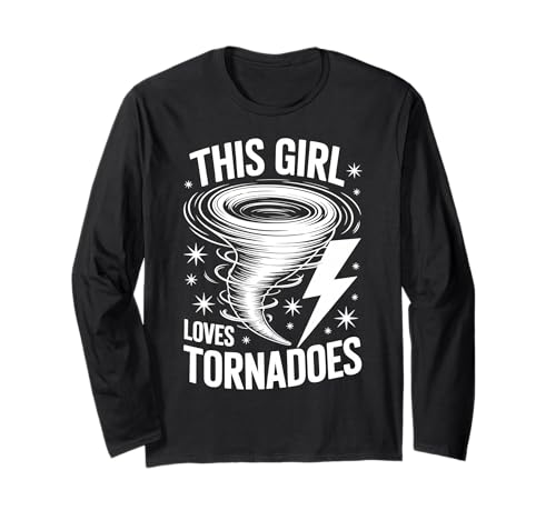 Questa Ragazza AMA i Tornado meteorologo Divertente Tornado Maglia a Manica