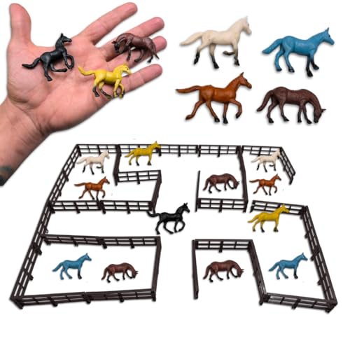 Cavalos Cerce Brinquedo Animais Fazenda Miniatura Cavalinho