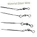 BCOATH 100pcs Professional Fishing Leader Strings Bite Line Lightweight Fishing Strings Lures Minnows Wire for Lovers