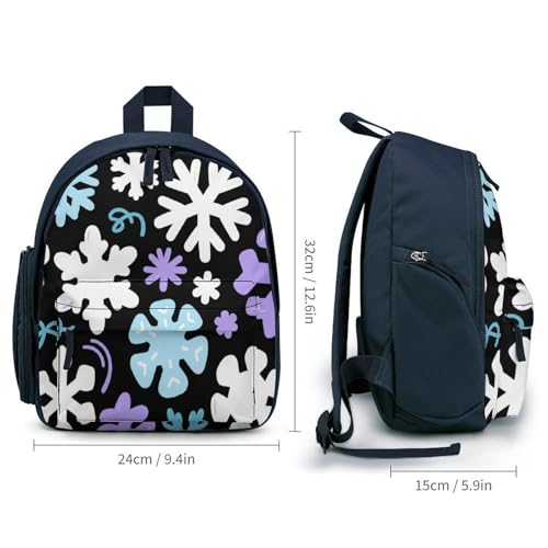Pure Snowflake Mini Backpack Light Weight Small Travel Backpack Shopping Travel Daypack2