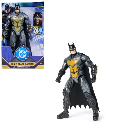 DC Comics, Batman Night Flare 12' Light Up Action Figure with 24 Sounds & Phrases, Super Hero Kids Toys for Boys & Girls Ages 4 & Up, Batteries...