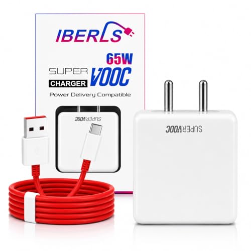 Image of 65W Supervooc Charging Adapter with 3.3ft Type C Cable Supports Dash /Wrap /Superdart /Vooc for OnePlus N6 /15R /15 /13s /13 /12 /12R /11 /11R /Nord CE6 Lite /Ce6 /6 /5 /Ce5 / Realme /iQOO|65 watt Fast Charger-White