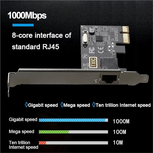 Tarjeta de Red PCI-E a RJ45 1000Mbps con Chip RTL8111E/F Adaptador Gigabit Ethernet PCI Express 10/100/1000Mbps miniatura 2