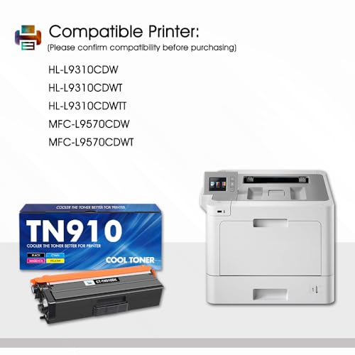 Toner TN910 TN-910 compatible HL-L9310CDW MFC-L9570CDW pack de 4 couleurs - 2