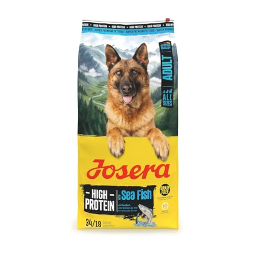Image of JOSERA Adult High Protein Sea Fish Premium Dry Food for Adult & Sporty Dogs with Salmon & Sweet Potato Grain-Free & Protein Rich (12.5kg x1)