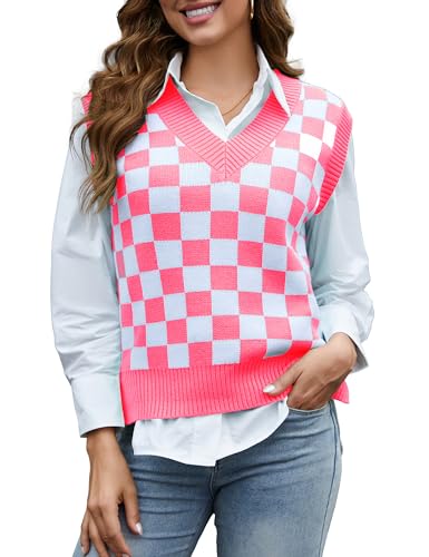 Image of Odefou Women's Christmas Sweater Vest - Valentines, Mothers & St. Patrick's Day Outfits for Mom
