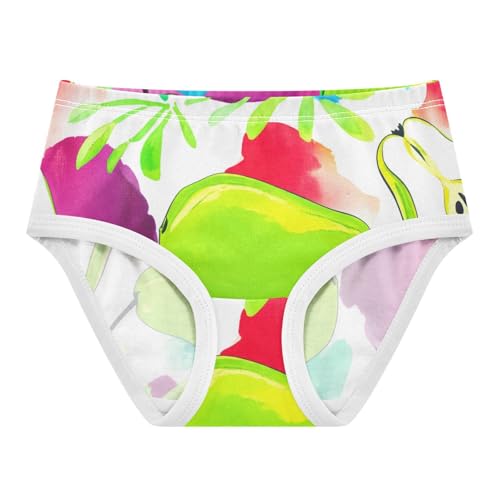 Toddler Underwear Custom 2t Cotton Panties Little Girl Designer Briefs Undies Kids Colorful Pears Lemon Fruits