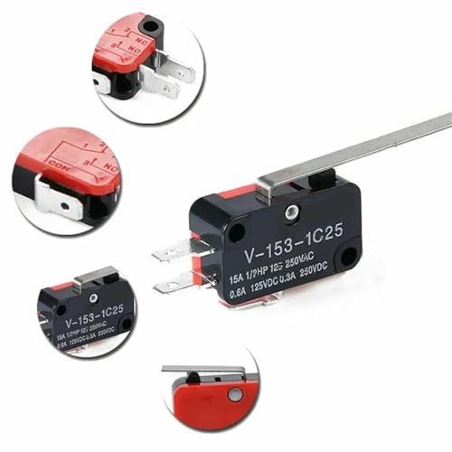 Micro-interrupteurs V-153-1C25 de fin de course type levier SPDT x10 - 2