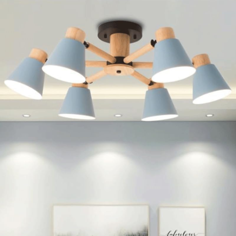Plafonniers semi-encastrés E27 à intensité variable salon et chambre
