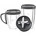 NUTRiBULLET Cups & Blade Replacement Set by NutriGear | NutriBullet Replacement Parts & Accessories | Fits NutriBullet 600w and Pro 900w Blender