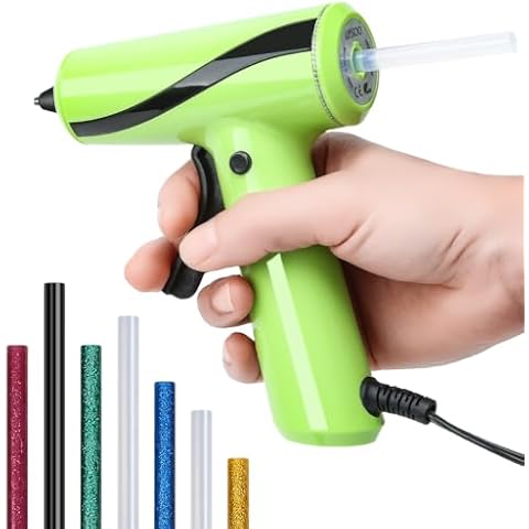 Hot Glue Gun with 30 Pcs Glue Gun Sticks - Fast Preheating Glue Gun and Sticks Set with 30 PCS Glue Sticks (0.27 X 5.9 inch) Anti-Drip Nozzle Mini Glue Gun Kit for School Crafts DIY Arts Home Repairs Cover