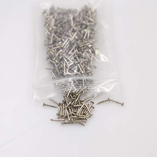 Image of newlng 500PCS Small Nail Round Head Tiny Nails String Art Nails Hand-Made Hardware Accessories Fasteners Mini Nails 1 X 10mm /0.04 inchX0.4 inch(DXL) Silver