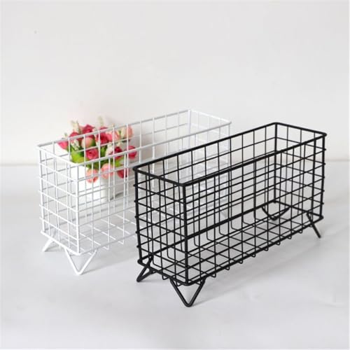 Cesta de almacenamiento hierro forjado resistente para cocina moderna 5