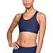 Under Armour Women's Armour Mid Sports Bra, Midnight Navy/Black, Small