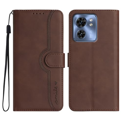 Gedurya Motorola Edge 40 �P�[�X �蒠�^ Motorola�ɓK������ Edge 40 �P�[�X �X�q �V�F�C�v ���g���[�� �G�b�W40 �P�[�X �蒠�^ �X�^���h�@�\ Motorola Edge 40 5G �P�[�X �}�O�l�b�g�� Mot