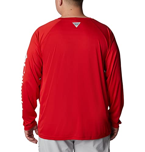 Chemise manches longues Columbia Terminal Tackle rouge pour vos sorties en mer et week-ends