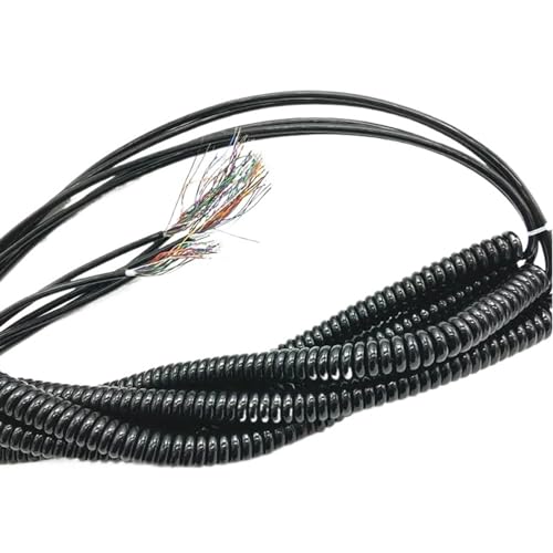 Câble spiralé à ressort extensible 19 conducteurs pour manivelle MPG et commande CNC