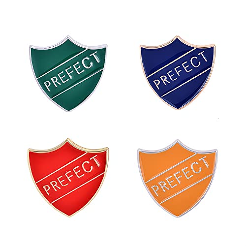 Image of Ximimark 4 PCS 4 Colors Personality Prefect Letter Cartoon Enamel Metal Pin Jewelry Fashion Badge Brooch Women Men Set Pins Gift