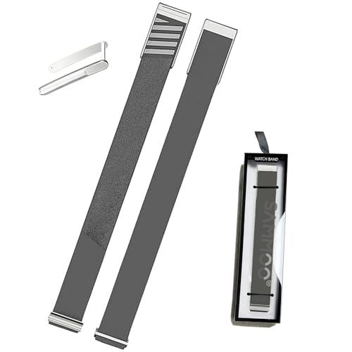 HydroKnit Sport Bicep Band Strap Compatible with WHOOP 5.0/MG One Peak and Life Trackers - Waterproof Adjustable & Stylish Strap with Stainless Steel U Shape Connector (Ash Grey)