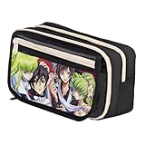Ximman Lelouch Lamperouge - Estuche para lápices Lelouch Lamperouge, bolsa de papelería de anime, bolsa para bolígrafos Lulu, para estudiantes, temporada escolar, gran capacidad, bolsa de