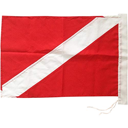 Flag for Scuba Diving Spearfishing with Float, Buoy, Boat, 35X50cm