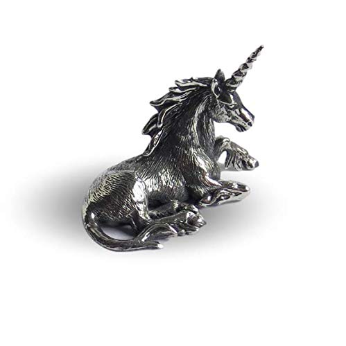 Unicorn figurine, hallmarked sterling solid silver ornament