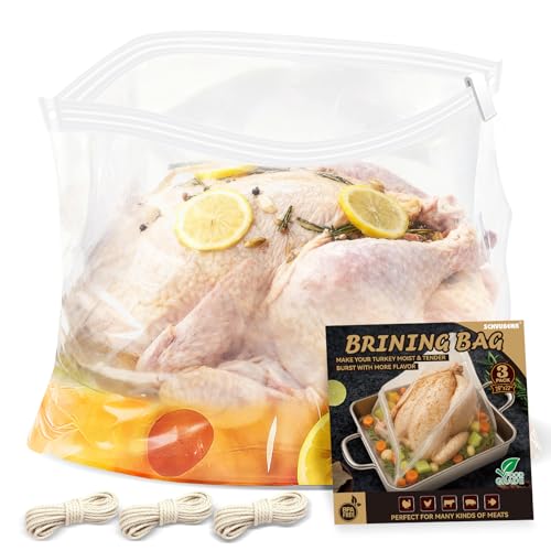 SCHVUBENR Turkey Brining Bags (3 Pack)