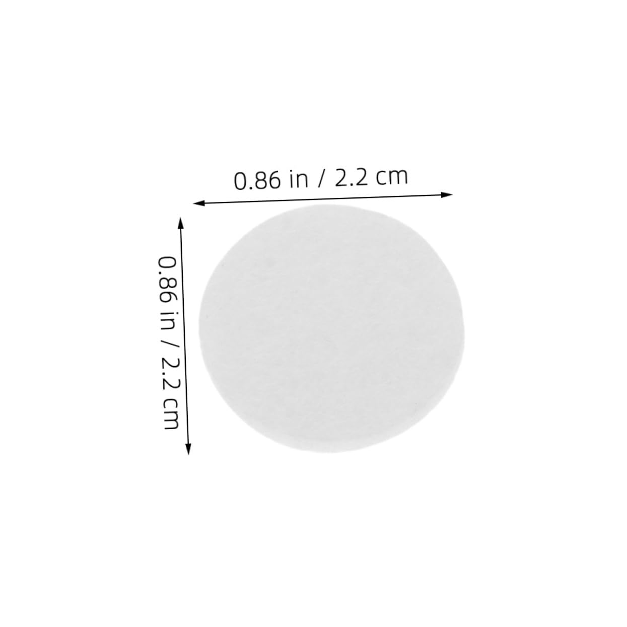 Gogogmee Diffuser Pads 200pcs Essential Oil Car Vent Pads 22mm Essential Oil Locket Replacement