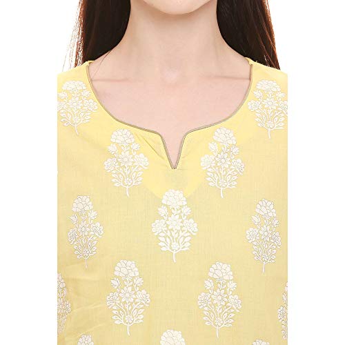 Image of BIBA Women Cotton Straight Printed Kurta