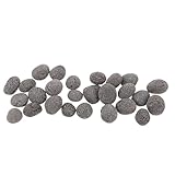 CIYODO 1 kg Saunasteine aus Naturstein Kleine Heizsteine 2 3cm für Trocken und Dampfsauna Tragbare Ersatzsteine für Heim Spa und Feuerstelle