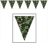 Camo Flag Pennant Banner Party Accessory (1 count) (1/Pkg)