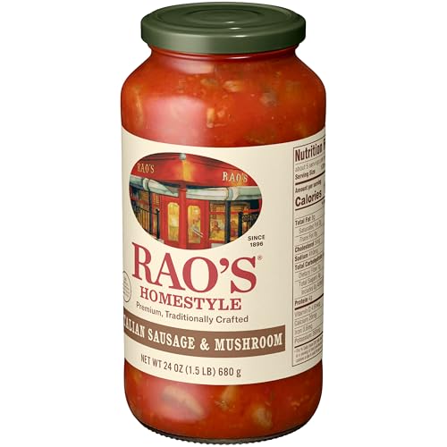 Image of Rao's Homemade Sausage & Mushroom Sauce Made with Italian Tomatoes, 24 oz
