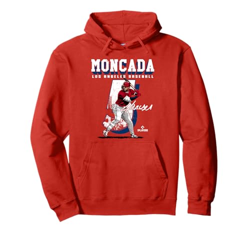 Yoan Moncada | Jugadores de béisbol de Los Ángeles A | MLBYMO204M Sudadera con Capucha