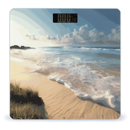 Báscula Digital de Baño Serene Coastal Precisa y Moderna miniatura 1