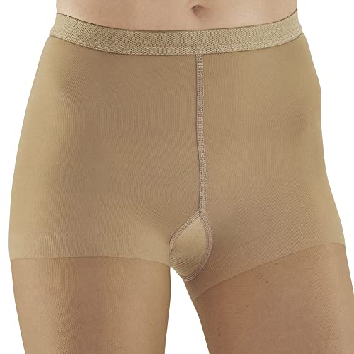Ames Walker AW Style 33 Sheer Support 20-30 mmHg Firm Compression Closed Toe Pantyhose Beige Small - Thumbnail 3