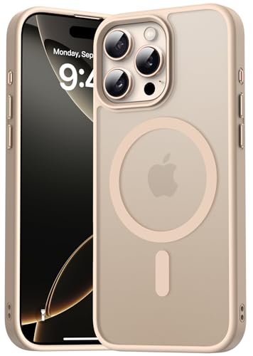 Natiiozie Magnetisch Hülle Kompatibel mit iPhone 16 Pro Max, Matt Handyhülle Kompatibel mit MagSafe, Stoßfest Kratzfest ...