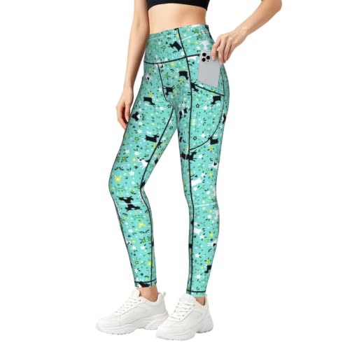 Pantalones de yoga opacos Goat Frolic leggings antitransparencias con bolsillos
