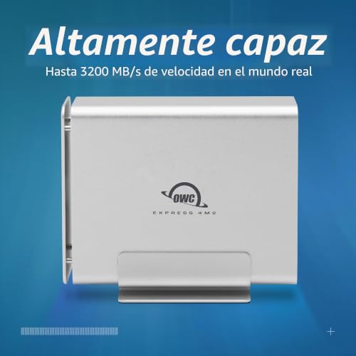 Caja NVMe M.2 SSD OWC Express 4M2 USB4 con 4 ranuras y soporte SoftRAID para Mac y Windows 2