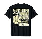 My Boyfriend Wears Combat Boots - Military Girlfriend Gift T-Shirt